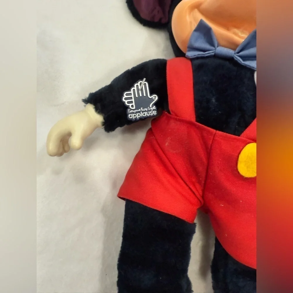 Black and Red Stuffed Animal Plush